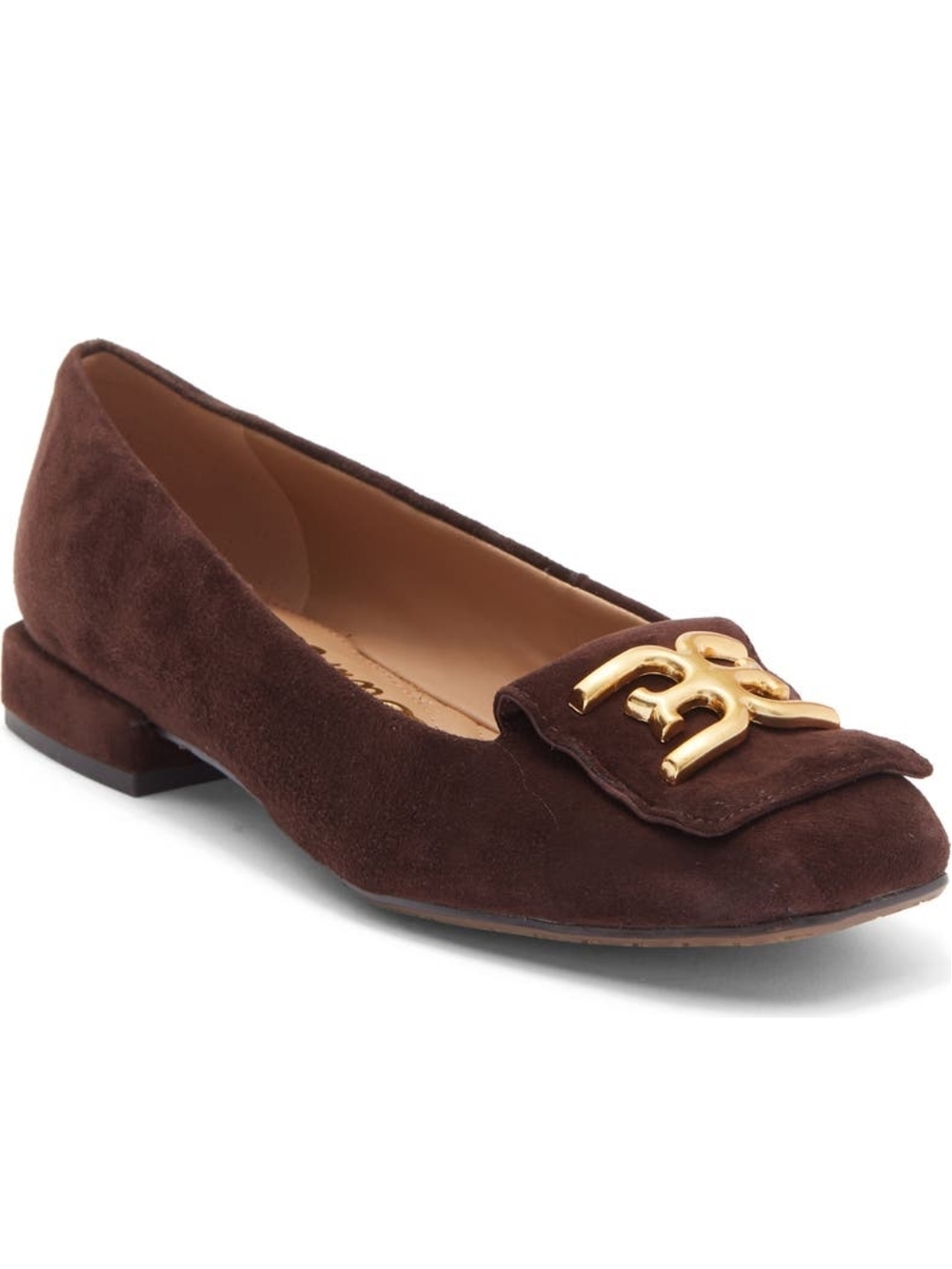 Sam Edelman Women's Burgandy Emina Square Toe Flat